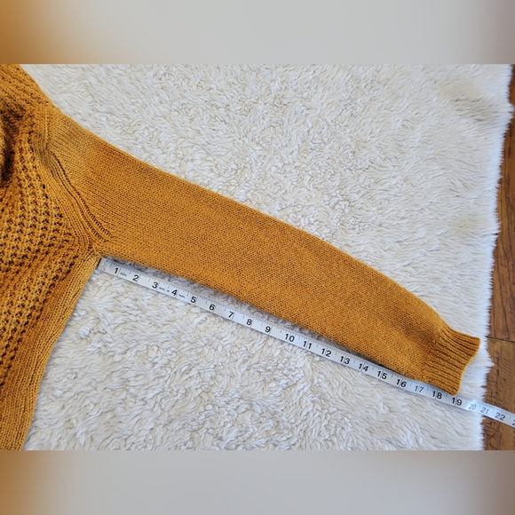 Angel of the North Anthropologie Sweater Mohair Blend Pumpkin Spice Size Medium - Picture 7 of 7
